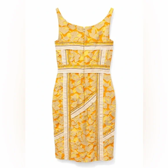 Prada Runway SS2009 Cloqué Astratto Dress Sabbia Arancio IT42 (US6) NWT - Picture 1 of 10